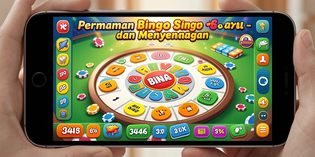 Tampilan screenshot permainan Bingo di 3446 dengan grafis yang cerah.