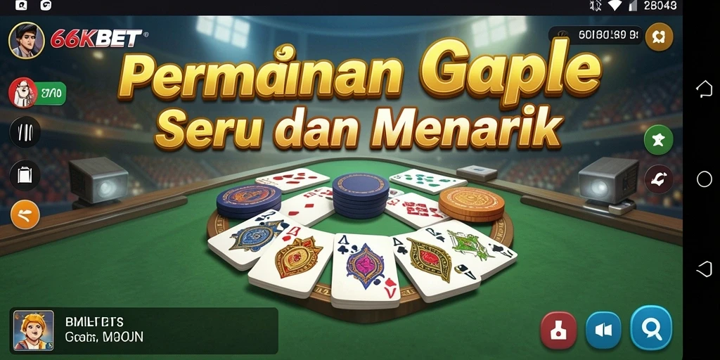 Gameplay seru Gaple di 66KBET yang menarik perhatian.