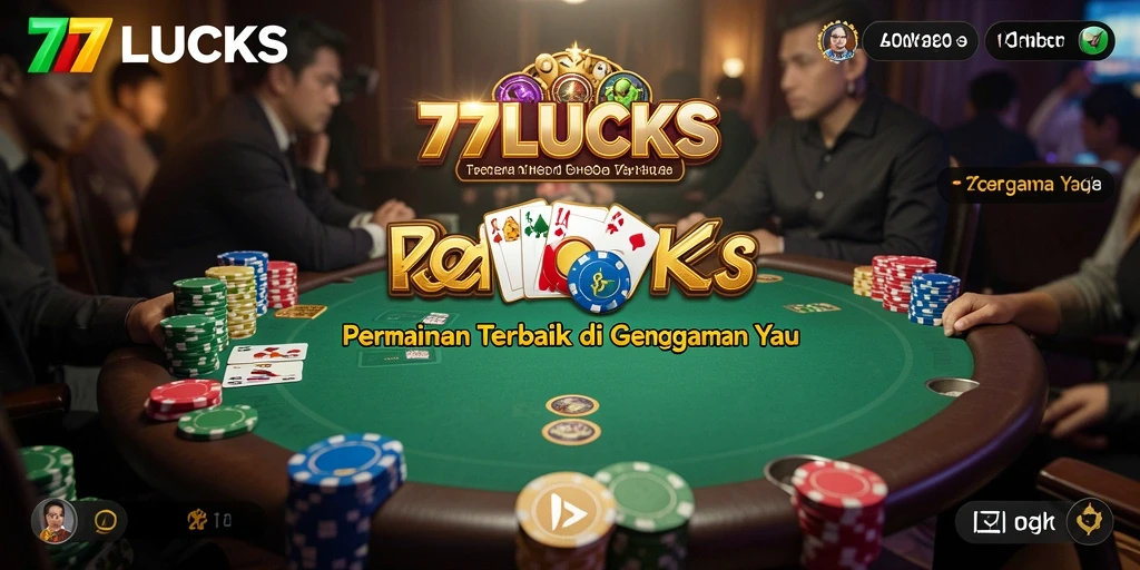 Gameplay seru dalam aplikasi Poker 77LUCKS.