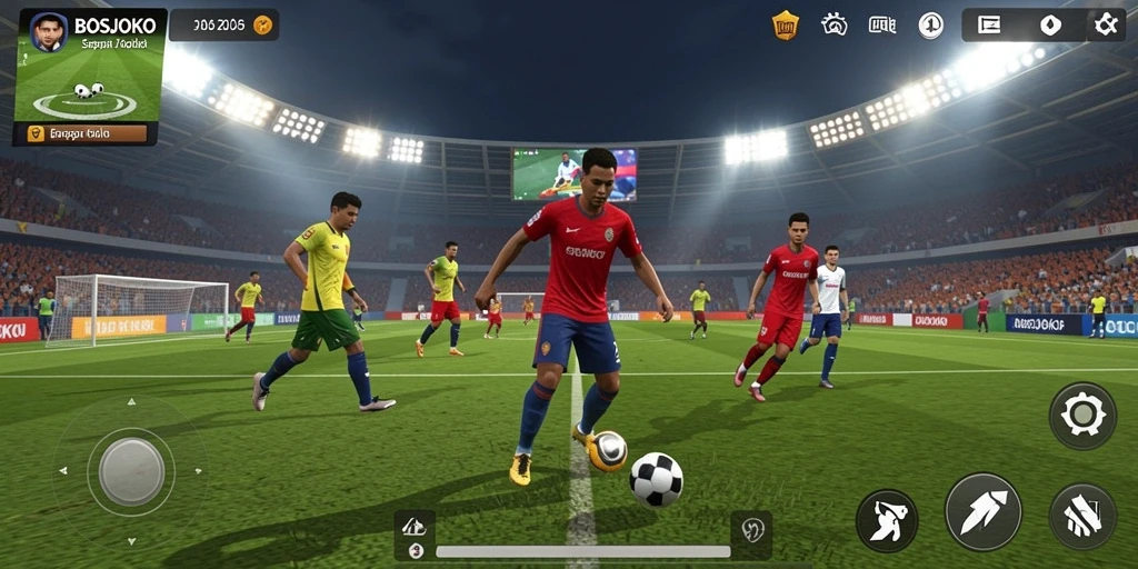 Tampilan gameplay realistik dalam BOSJOKO yang seru.