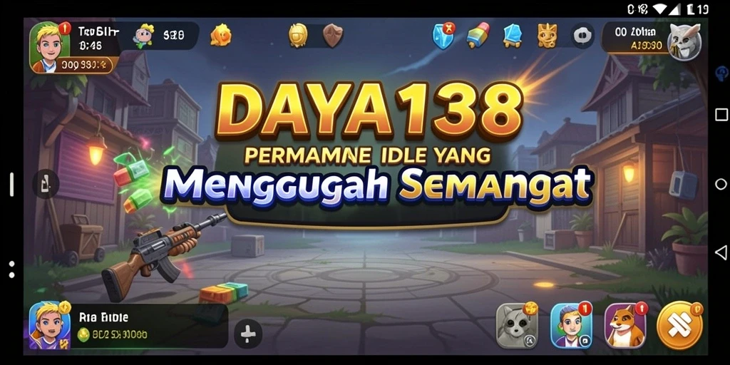 Screenshot DAYA138 menampilkan gameplay Idle yang seru dan santai.