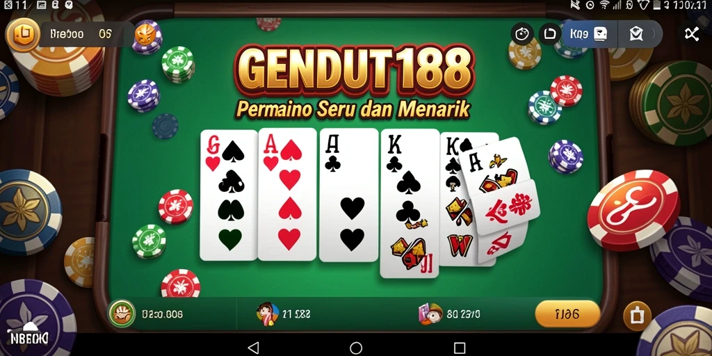 Tampilan gameplay seru di GENDUT188 dengan domino yang menantang.