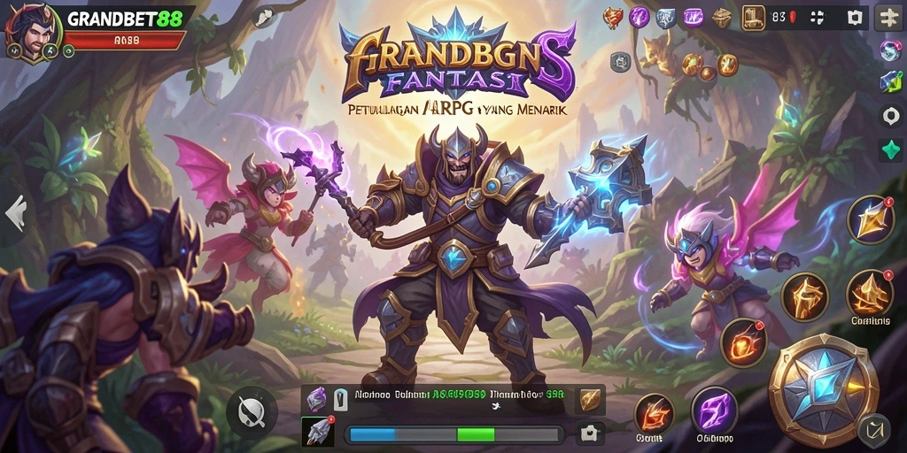 Tampilan menarik gameplay ARPG di GRANDBET88.