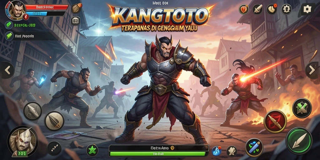Screenshot gameplay KANGTOTO yang intens dan seru.