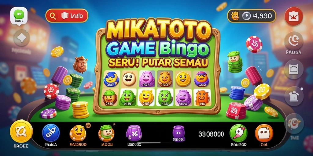 Tampilan gameplay seru MIKATOTO saat bermain Bingo.