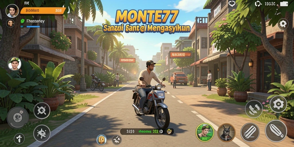 Tangkapan layar MONTE77 menampilkan momen seru dari gameplay Casual.