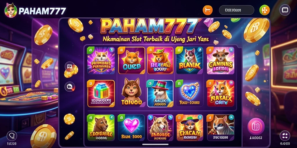 Tampilan menarik dari gameplay PAHAM777 yang penuh warna.