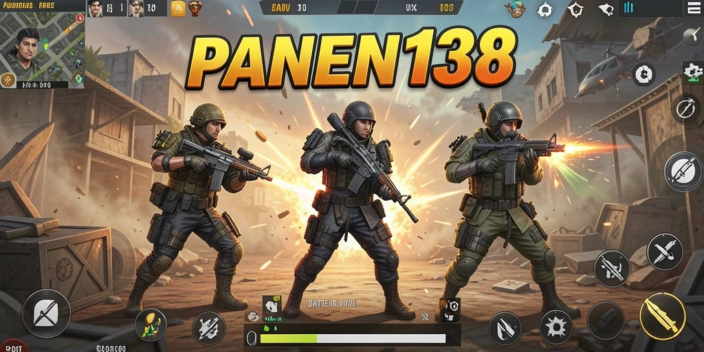 Tangkapan layar gameplay PANEN138 yang menarik dalam pertempuran Battle Royale.