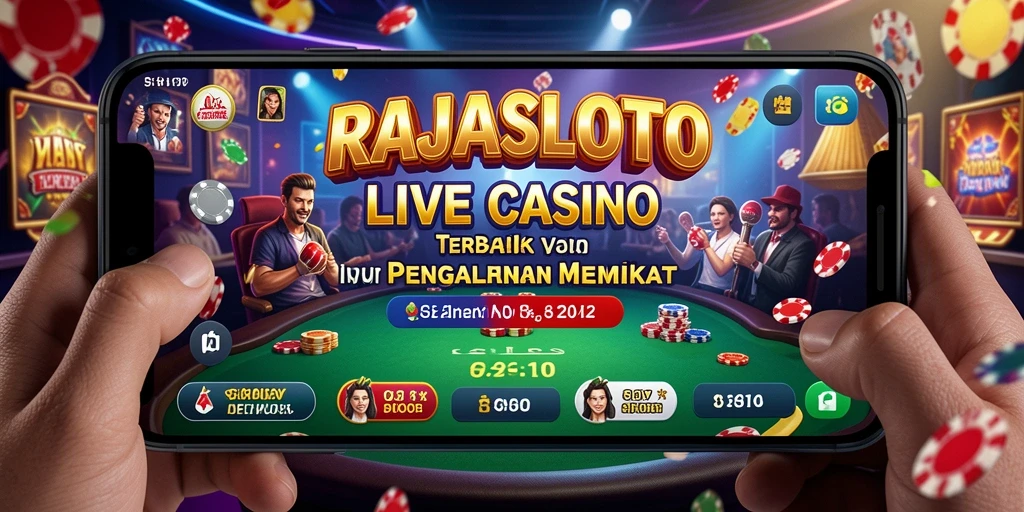 Gameplay menarik RAJASLOTO dengan dealer profesional dan interaksi sosial yang seru.