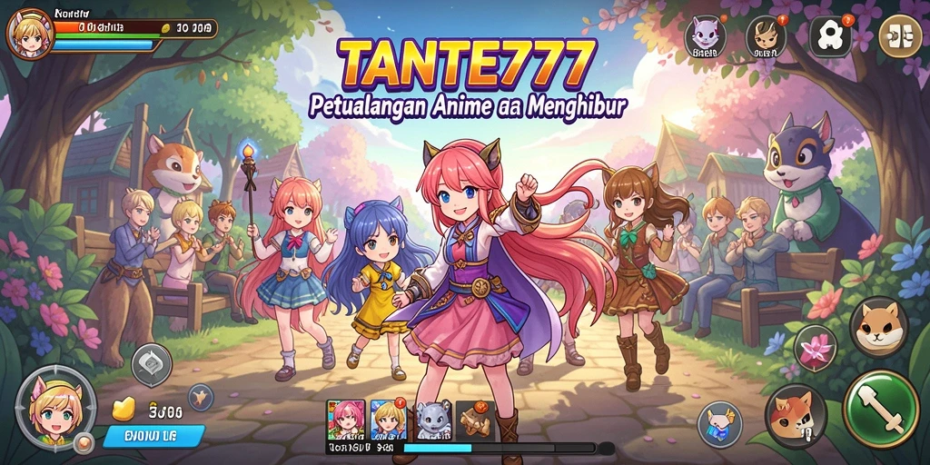 Tampilan screenshot dari gameplay Anime yang penuh warna dan seru.